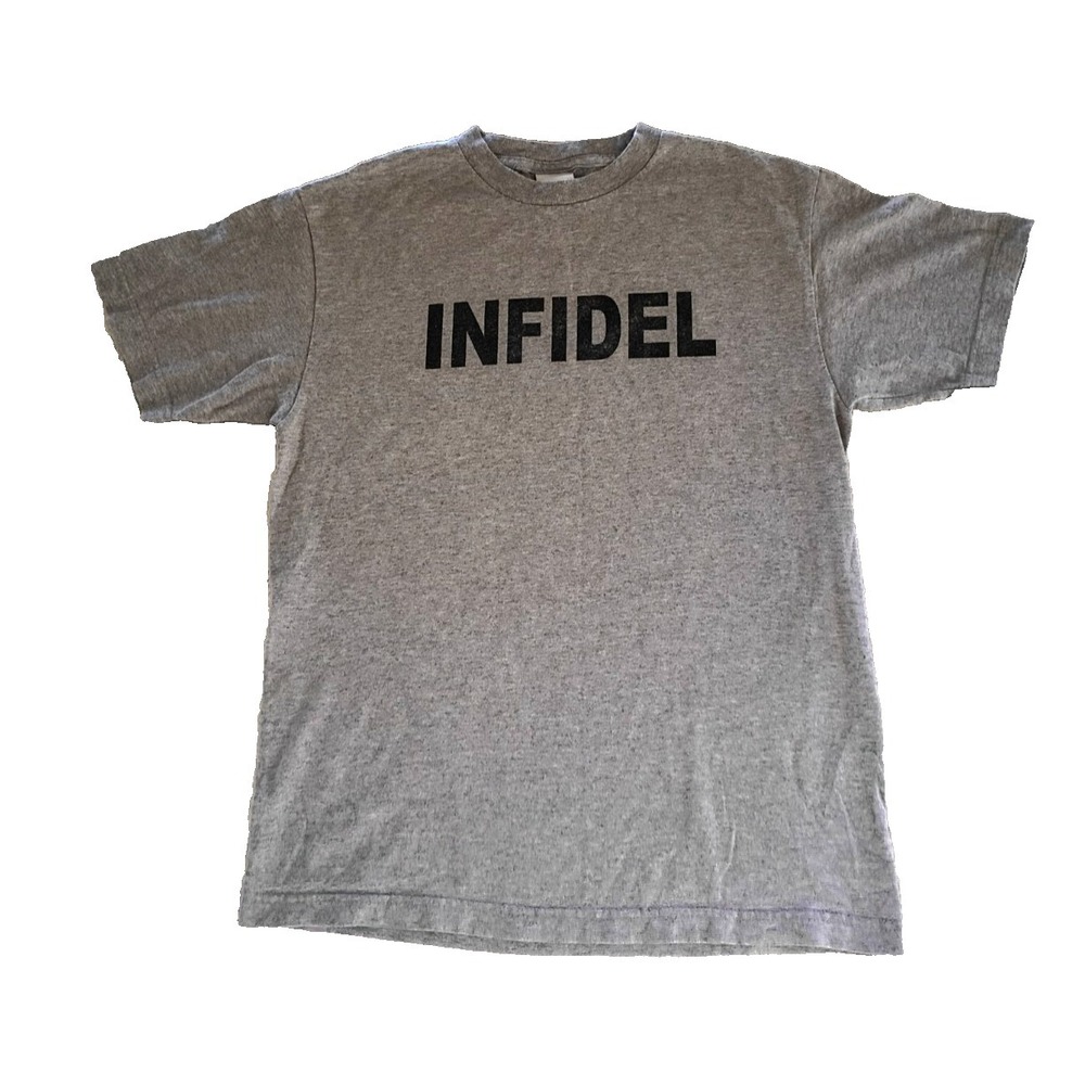 Vintage Y2K Infidel Grey T-Shirt Size Medium